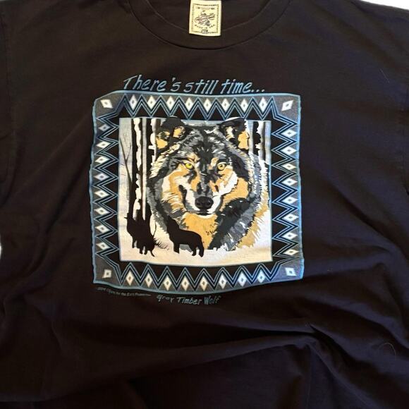 Theres still time 90s single stitch wolf tee - Picture 2 of 5